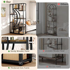 LGHM Industrial 5-Tier Bookshelf - Image 9