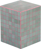 JONATHAN Y Callista 18-Inch Sage Gray/Pink Modern Ceramic Tiled Cube Side Table by JONATHANY