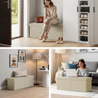 35-INCH Storage Ottoman Bench, Footrest - Image 7