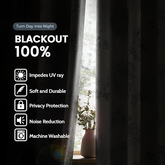 SimpleHome 100% Blackout Curtains - Image 3