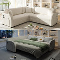 Queen Size Sleeper Sofas Convertible Couches, L Shaped Sectional Couch by LITVZ