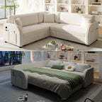 Queen Size Sleeper Sofas Convertible Couches, L Shaped Sectional Couch by LITVZ