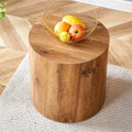 Round Side Table, End Table Living Room Table, Sofa Couch Bedside Table by BAOPIN