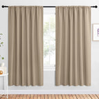 NICETOWN 2 Panels Blackout Curtains, Rod Pocket Window Curtains Room Darkning by NICETOWN