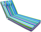 Chaise Lounge Cushion for Outdoor Furniture, Waterproof, Fade-Resistant and by Unknown