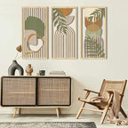 IARTTOP Boho Mid-century Modern Wood Wall Art 16x32 Inch Large Green Abstract - Image 6