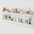 Acovy 72 Inch Floating Shelves, 9.3" Deep Floating Shelf Wall Mounted, Rustic by Acovy