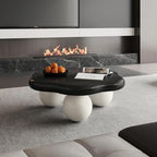 35.03" Cloud Coffee Table for Living Room Unique Coffee Table Modern Low Coffee - Image 5
