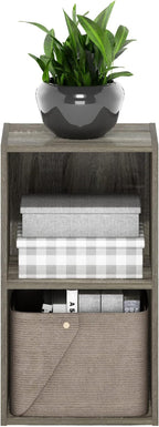 Furinno PASIR Book Shelf, 2-Tier Modern Bookshelf, Open Shelves Bookcase 9 x 12 - Image 5