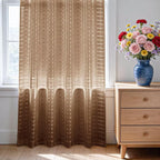 SpaceDresser Check Sheer Curtains 108 Inches Long - Image 3