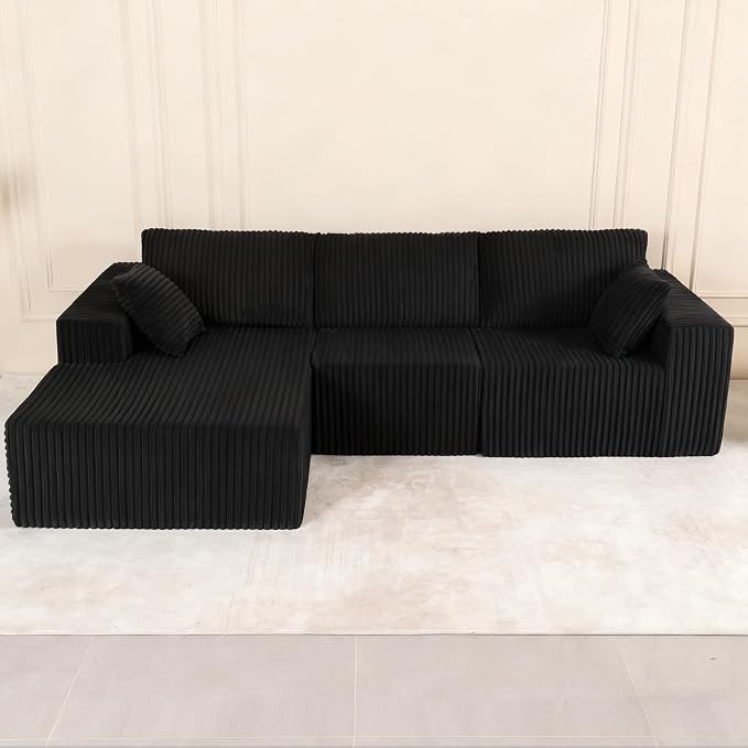 L Shaped Modular Boneless Sectional Couches - Image 2