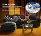 ELUCHANG Oversized 153" Modular Sectional Sofa, Comfy Deep Seat Cloud Couch - Image 4