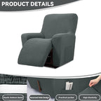 Cupuamon Recliner Chair Covers, Lazy Boy Recliner Covers Stretch Reclining - Image 4