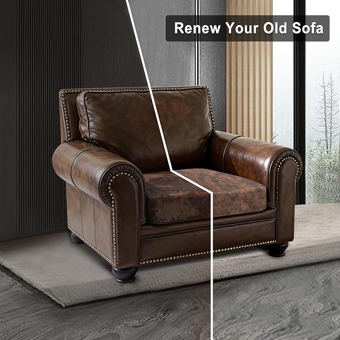 ANARACHON Leather Look Couch Cushion Covers Sofa Seat Slipcovers Sets Couches - Image 7