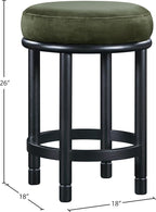 Meridian Furniture 977Green-C Monette Collection Art Deco Counter Stool - Image 3