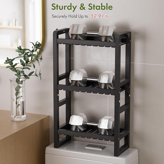 AmazerBath Bamboo Over The Toilet Storage Shelf - Image 5