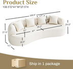 Oversized Sectional Sofa for Living Room, Modern Luxury Plush Chenille 4-Seater - Image 2