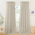 RYB HOME Extra Long Linen Curtains by RYBHOME
