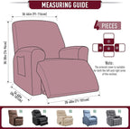 TAOCOCO Oversized Recliner Chair Covers, 1 Seater Streach Recliner Covers Soft - Image 4