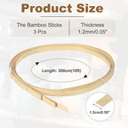 MECCANIXITY 3 Rolls Bamboo Strips - Image 2