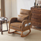VINGLI Rustic Microfiber Nursing Rocking Chair by VINGLI