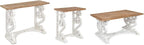 Kate and Laurel Wyldwood Rustic French Solid Wood Side Table, Chic Farmhouse - Image 4