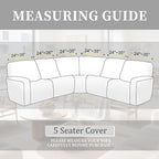 100% Waterproof Sectional Recliner Couch Covers - Image 3