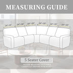 100% Waterproof Sectional Recliner Couch Covers - Image 3