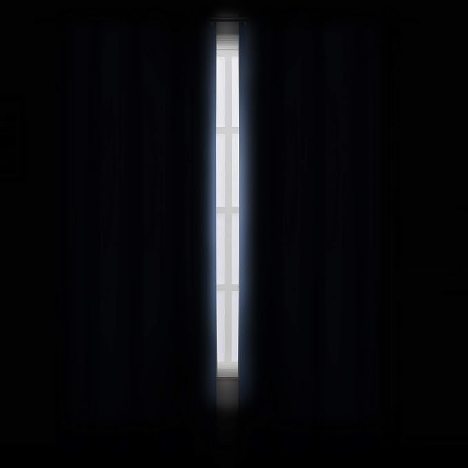 Sky Blue Thermal Blackout Curtains/38 x 63 Inch/Set of 2 Panels Room Darkening - Image 3