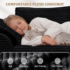 Upgrade Boneless Couch with Storage, Extra Deep&High Seat Modular Sectional - Image 8