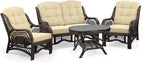 Malibu Lounge Loveseat Sofa Natural Rattan Wicker Handmade Design - Image 4
