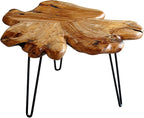 WELLAND Rustic Cedar Live Edge Coffee Table - Image 8