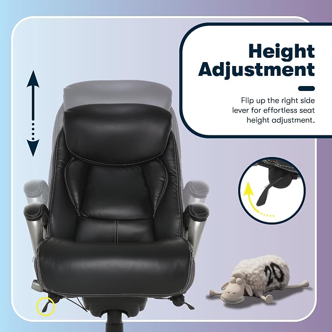 Serta Lautner Executive Home Office Desk Chair, Ergonomic High-Back - Image 9