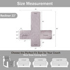 Purple Quilted Recliner Covers, Waterproof Recliner Chair Covers, Lazy Boy - Image 7