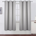 Light Grey Thermal Blackout Curtains/42 x 72 Inch/Set of 2 Panels Room by Lemomo