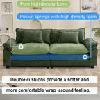 Oprisen 86" Modular Sectional Sofa, Comfy Cloud Couch Sectional Sofa, Chenille - Image 3