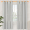 YoungsTex 72 Inch Length Grey Linen Curtains by YoungsTex