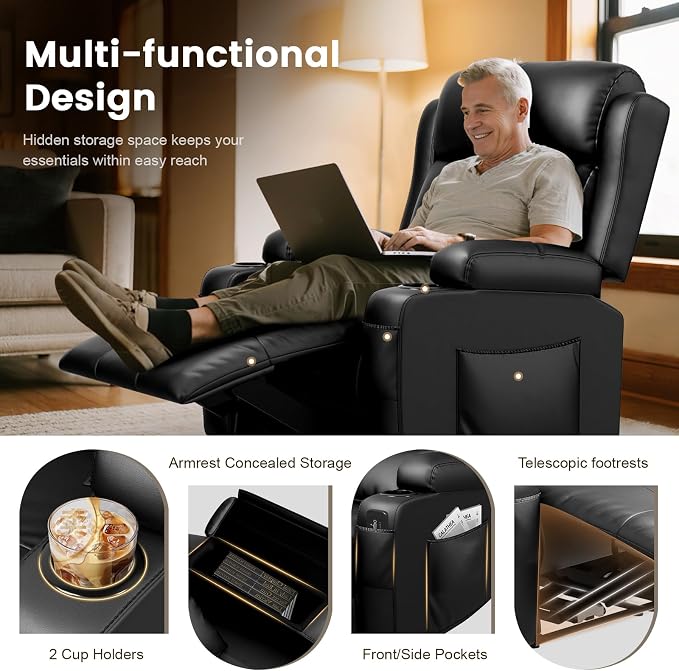Recliner Sofa Set, RV Wall Hugger Recliners - Image 3