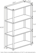 Furinno Turn-N-Tube 4-Tier Multipurpose Shelf Display Rack, Round Tubes - Image 3