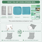 Summsun Faux Linen Outdoor Chair Cushions, Water Resistant Backrest and Seat - Image 7