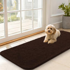OLANLY Dog Door Mat for Muddy Paws 47x20, Super Absorbent Chenille Mud Mat | by OLANLY