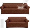 Peryiter 2 Pcs Sofa Covers Couch and Loveseat Covers Set Stretch Sofa Slipcover by Peryiter