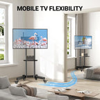 PERLESMITH Rolling TV Stand - Image 5