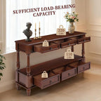 Vintage Solid Wood Console Table - Image 6