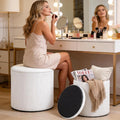 White Vanity Stool Set of 2 by Canpsky