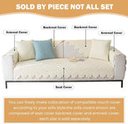 Cotton Quilted Dog Couch Cover for Sofa Farmhouse Rustic Embroidery Sectional - Image 2