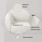 Turquoize Stretch Sofa Slipcover 2 Pieces Sofa Cover Couch Cover - Image 2