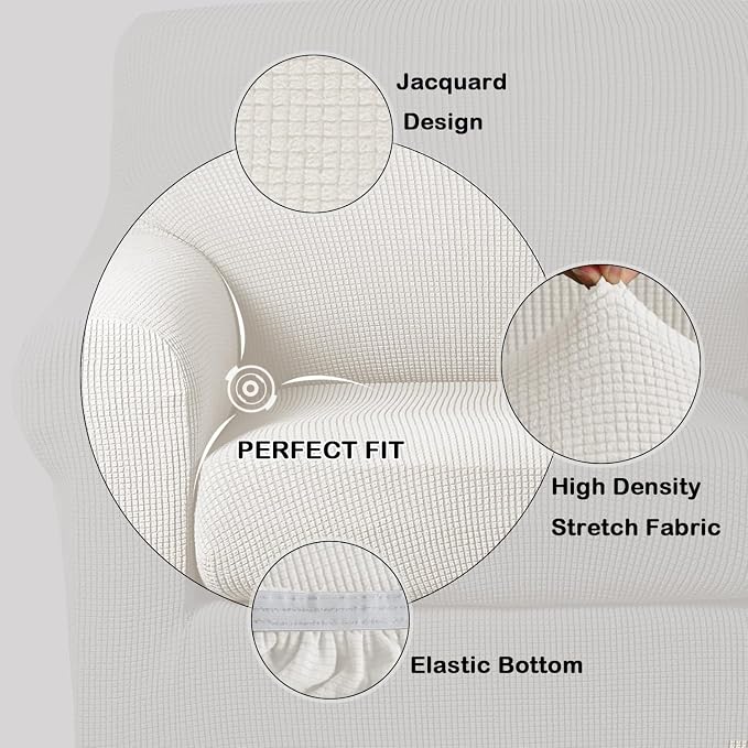 Turquoize 2 Piece Chair Covers Armchair Covers - Image 3