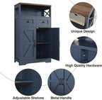 Befrases Farmhouse Blue Storage Cabinet - Image 7