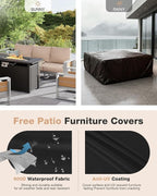 Aoxun Aluminum Patio Furniture Set - Image 9